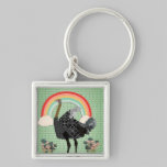 Under the Rainbow Ostrich  Keychain keychains