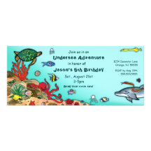 Under the Sea- Ocean Life Invitation