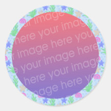 under the sea photo frame stickers