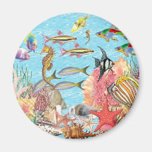 Under the sea refrigerator magnets