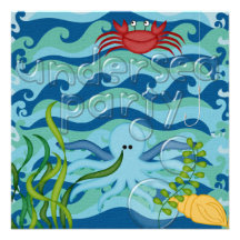 Undersea Party Birthday Invitation