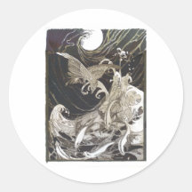 Underwater Fanatsy Round Sticker