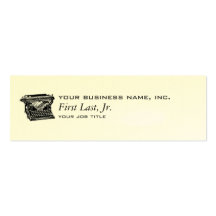 Underwood Typewriter Writer Business Card Templates