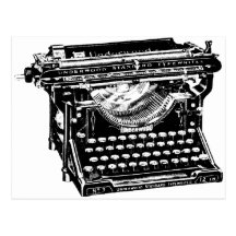 Underwood Typewriter Writer Post Card