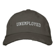 UNEMPLOYED EMBROIDERED BASEBALL CAPS