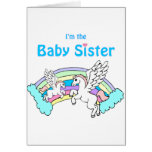 unicorn baby sister card