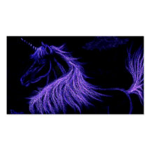 unicorn dreams  lavender business card