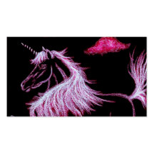 unicorn dreams pink business card templates
