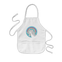 UNICORN KIDS APRON BLUE