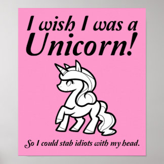 Funny Unicorn Sign T-Shirts, Funny Unicorn Sign Gifts, Posters, Cards ...