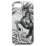 Unicorns Black Unicorn Black & White Drawing iPhone 5 Covers