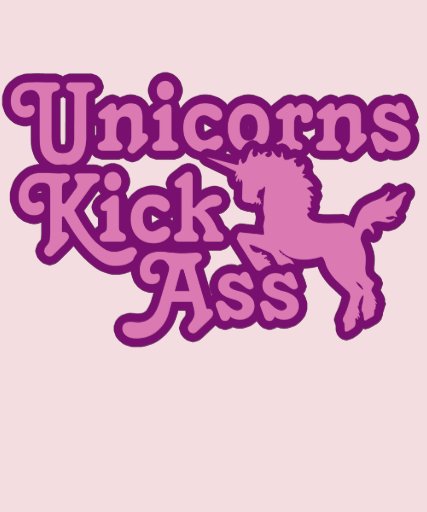 Unicorns Kick womens 80s T Shirts