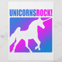 Unicorns Rock! Personalized Flyer