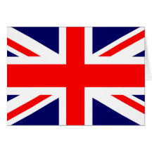 Union Jack British Flag Card