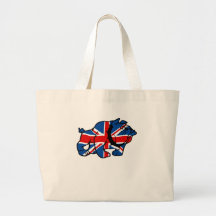 Union Jack Bulldog Canvas Bags