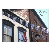 Union Jack Buntings Invitation