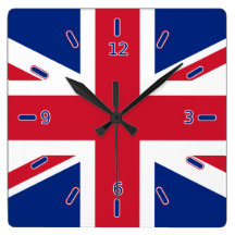 Union Jack Clock (With Numbers)