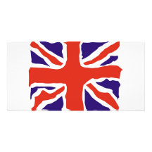 Union Jack Customized Photo Card