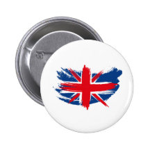 Union Jack Pinback Button