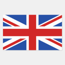 Union Jack Rectangular Sticker