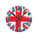 Union Jack Round Wallclock