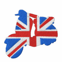 Union Jack Scooter Embroidered Polo