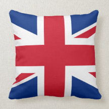 Union Jack United Kingdom Throw Pillows