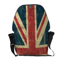 Union Jack Vintage Distressed Commuter Bag