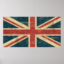 Union Jack Vintage Distressed Poster