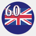 Union Jack with 60 for the Diamond Jubilee Stickers