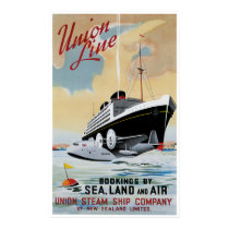 Union Line Steamship Ocean Liner posters