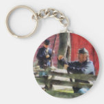 Union Soldier Loading Rifle Key Chain