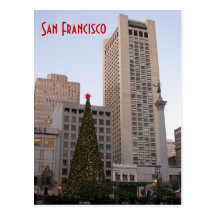 Union Square Christmas- San Francisco Postcard