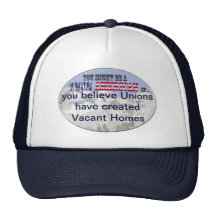 unions created empty homes mesh hat