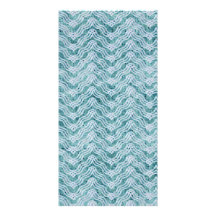 Unique Baby Blue ZigZag Customized Photo Card