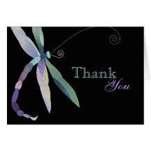 Unique Dragonfly Thank You Cards