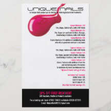 Unique Nails Salon Flyer