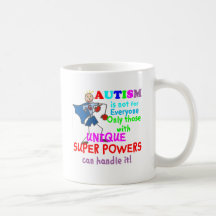 Unique Super Powers Autism Mugs