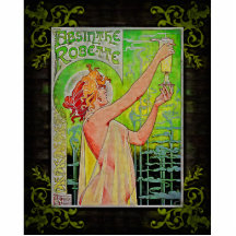 Unique Vintage Absinthe Green Fairy Photo Cutout