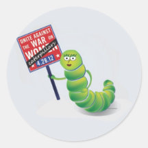 Unite against the war on...Caterpillars! Stickers