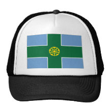 United Kingdom Derbyshire Flag Hats