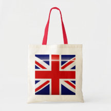 United Kingdom Flag Button Tote Bag