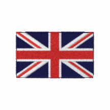 United Kingdom flag embroidered men's polo shirt