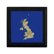 United Kingdom Map Gift Box