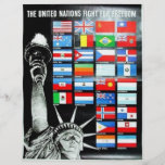 United Nations Fight For Freedom Full Color Flyer