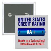 United States Credit Rating AA+ Buttons