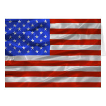 United States Flag Card