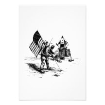 United States Moon Landing Announcements
