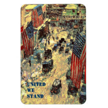 United We Stand. Fine Art  Patriotic Gift Magnet
