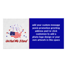 United We Stand Personalized Photo Card